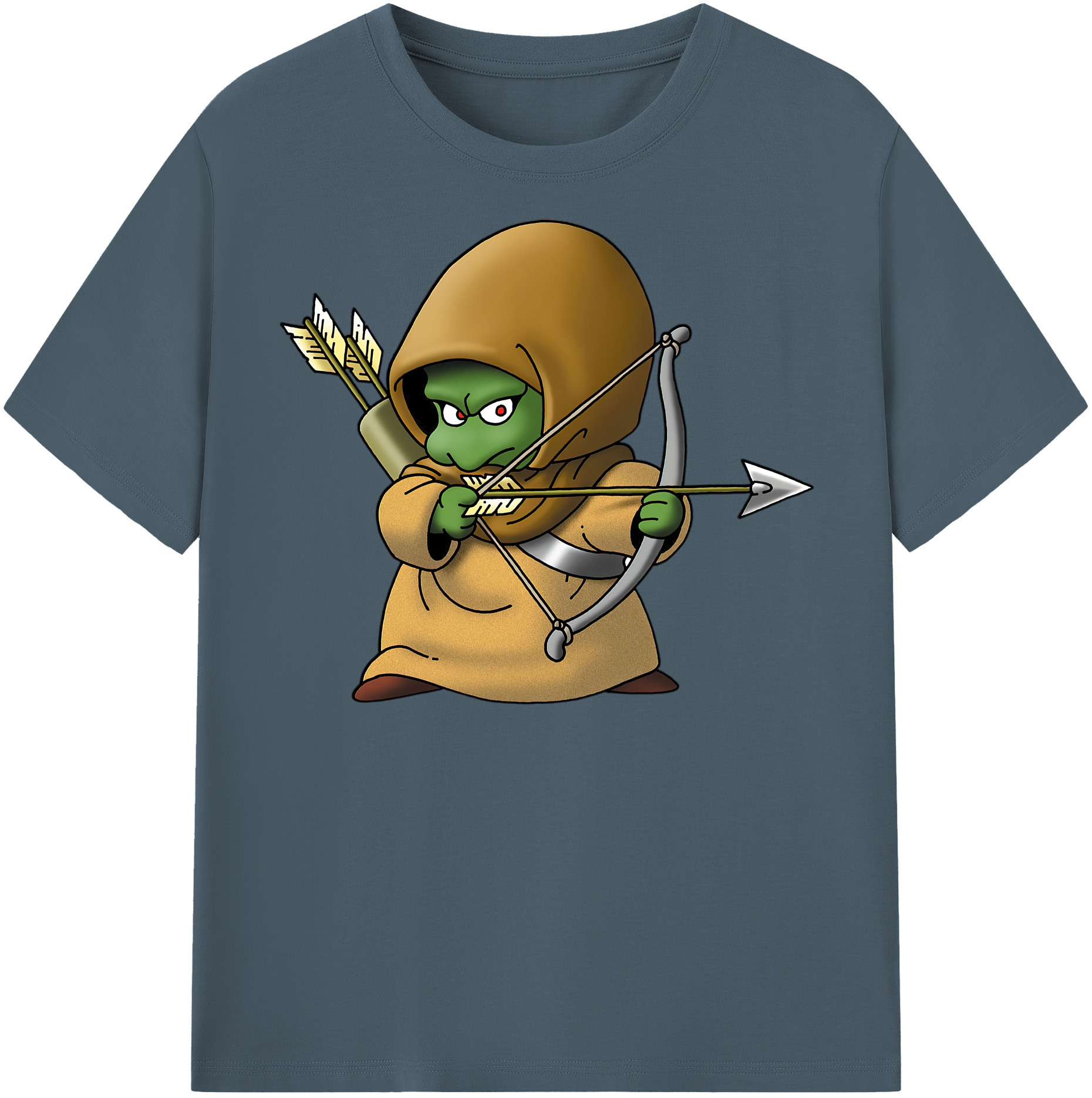 （画像用） ドラゴンクエスト Doragon Kuesuto Dragon Quest 綿100％半袖Tシャツ（フロントプリント）